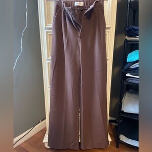 Abercrombie & Fitch Brown Wide-Leg Pants